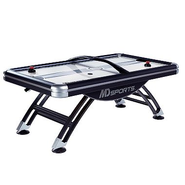 MD Sports 7′ Steel Leg Air-Powered Hockey Table with LED Lights