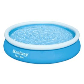 Bestway Fast Set Round Inflatable Pool Set (12’ x 30”)
