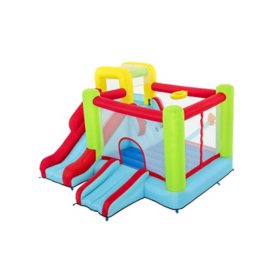 Wonder Hoops 10' Inflatable Bounce House Park with Basketball and Slide