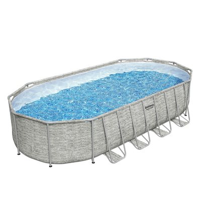 Bestway Power Steel Above Ground Pool Set, L 22’ x W 12’ x H 52" - Sam's Club