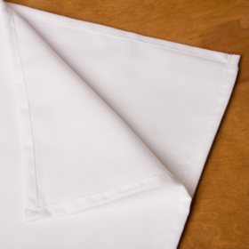 American Dawn Rectangle White Tablecloth - 6 pk.