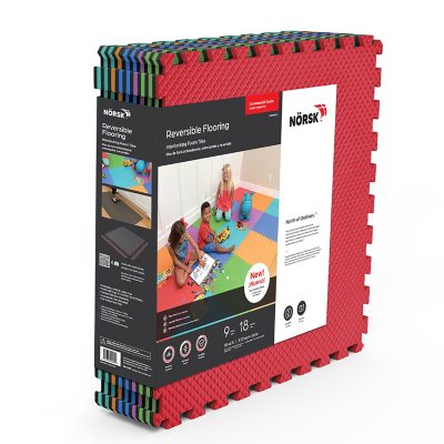 Norsk Multi-Purpose 24 in. x 24 in. Interlocking Multi-Color Foam