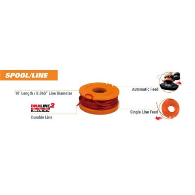 Worx 10 Single Feed Trimmer Line Spools 6 pc. Sam s Club