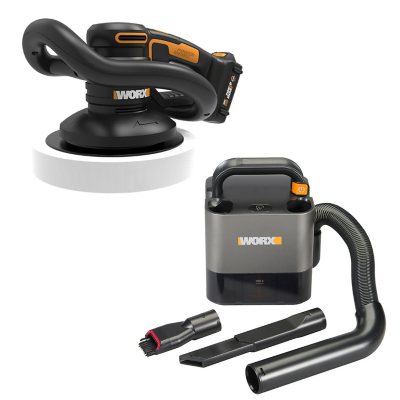 Worx Power Share 20-Volt 10 in. Orbital Polisher & Buffer with Extra  Bonnets (Tool Only) WX856L.9 - The Home Depot