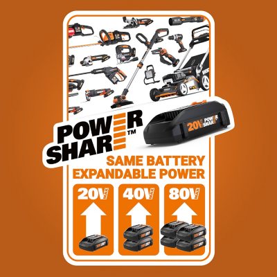 Worx 20 Push Mower, 13 String Trimmer, Quiet Tech Blower Combo Kit -  Sam's Club