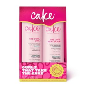 Cake Beauty Curl Girl Shampoo and Curl Next Door Conditioner, 10 fl. oz. 2 pk.