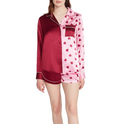 Women's 2-Pc. Long-Sleeve Notched-Collar Pajamas Set