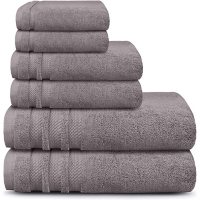 Finesse 100% Cotton 6-Piece Bath Towel Set (Assorted Colors)