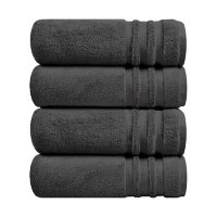 Finesse 100% Cotton 4-Piece Bath Towel Set (Assorted Colors)