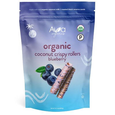 Ava Organics Blueberry Coconut Crispy Rollers, 14.1 oz. - Sam's Club