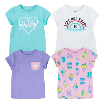 Belegering Jood vandaag Hurley Toddler Girl's Short Sleeve Graphic T-Shirt 4-Pack - Sam's Club