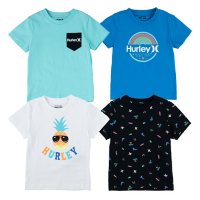 Hurley Toddler Boy's Short Sleeve Graphic T-Shirt 4-Pack