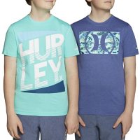 2 Pack Hurley Boys Short Sleeve Graphic T-Shirt