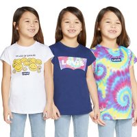Levi's Girls' 3 Pack Short Sleeve T-Shirt