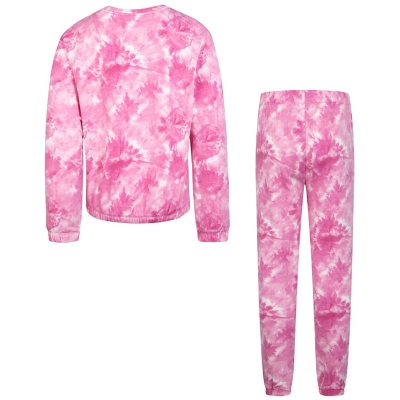 Hurley Girls' Fleece Crew and Jogger Set