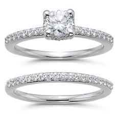 1 ct. t.w. Vintage Diamond Bridal Ring Set (H-I, SI2)