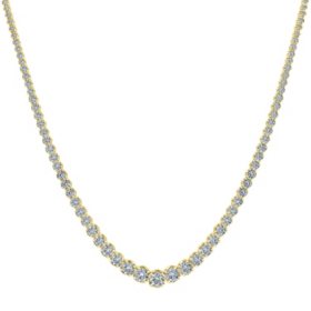 4 ct. t.w. Diamond Riviera Necklace in 14K Yellow Gold (H-I, I1)