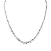 7 CT. T.W. Diamond Riviera Necklace in 14K Gold