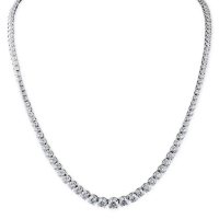 10 CT. T.W. Diamond Riviera Necklace in 14K Gold