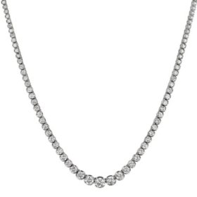 11 Ct. T.W. Diamond Riviera Necklace in 14K Gold (H-I, I1)