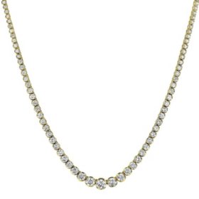14.96 CT. T.W. Diamond Riviera Necklace in 14K Gold (H-I, I1)