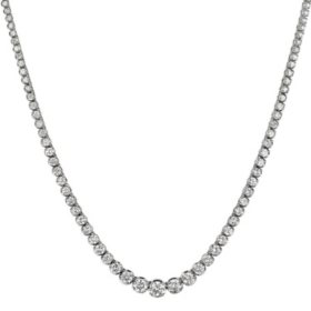 16 CT. T.W. Diamond Riviera Necklace in 14K Gold (H-I, I1)