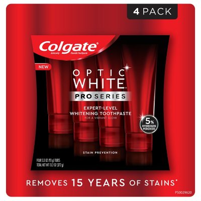 Colgate Optic White Pro Series Whitening Toothpaste (3.3 oz., 4 pk