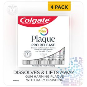 Colgate Total Plaque Pro-Release Toothpaste (3.0 oz., 4 pk.)