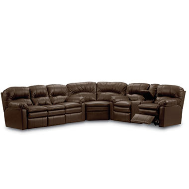 Lane Furniture Henry Top-Grain Leather Reclining Sectional Sofa