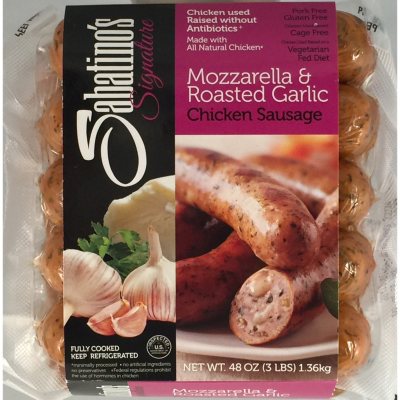 Sabation's Signature Mozzarella & Roasted Garlic Chicken Sausage (48 oz