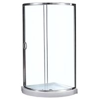 OVE Decors Breeze 34in Shower Kit with Glass Panels & Base