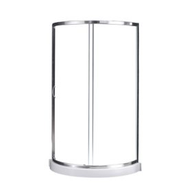 OVE Decors Breeze 38in Shower Kit with Glass Panels & Base