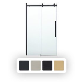 OVE Decors Bel 60" W x 78-3/4" H Frameless Soft-Close Sliding Shower Door