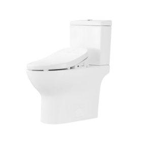 OVE Decors Felix Two-Piece Tall Elongated Dual Flush Toilet with Soft Close Bidet Toilet Seat