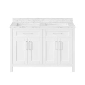 OVE Decors Tahoe 48" W x 21" D Freestanding Bathroom Vanity with Two Sinks	