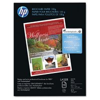 HP Color Laser Brochure Paper, 40lb, 98 Bright, 8 1/2 x 11, White, 150 Sheets