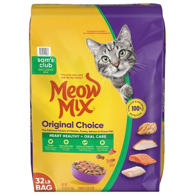 Meow Mix Original Choice Dry Cat Food Heart Healthy Oral Care Formula 32 lbs. Sam s Club