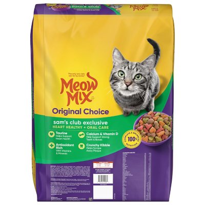 Meow Mix Original Choice Dry Cat Food Heart Healthy Oral Care