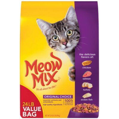 Meow Mix Original Choice Dry Cat Food 24 lbs. Sam s Club