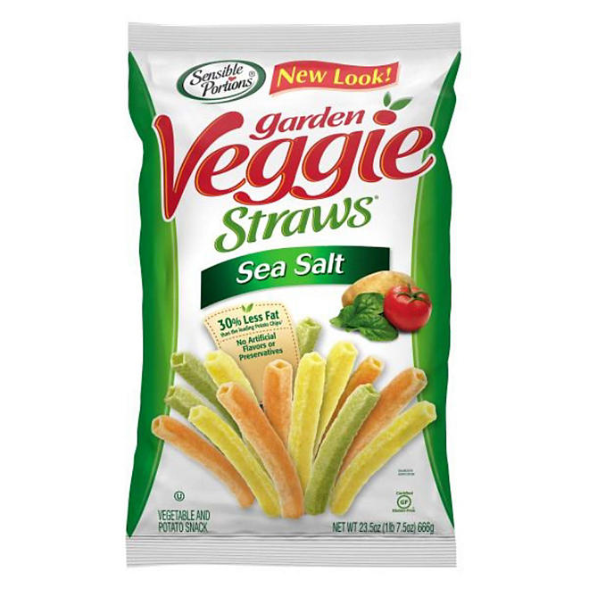 Sensible Portions Sea Salt Garden Veggie Straws 23.5 oz.