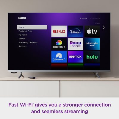 Roku Express 4K+ Streaming Player 4K/HD/HDR with Smooth Wi-Fi, Premium HDMI  Cable, Voice Remote | 2021 - Sam's Club