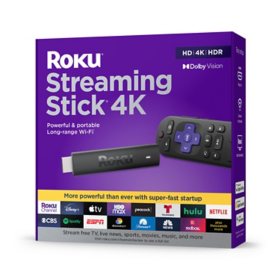Roku Streaming Stick 4K | Streaming Device 4K/HDR/Dolby Vision with Voice Remote with TV Controls and Long-Range Wi-Fi 