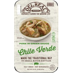 Del Real Foods Slow Cooked Pork in Green Sauce Chile Verde (32 oz.)