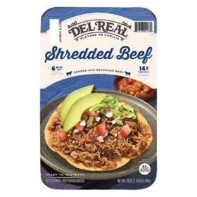 Del Real Foods Seasoned Shredded Beef  (28 oz., 1.75 lbs.)