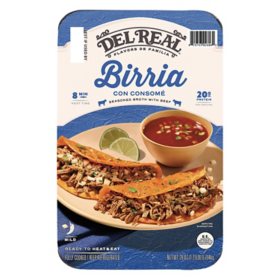 Del Real Foods Seasoned Broth with Beef Birria 28 oz.