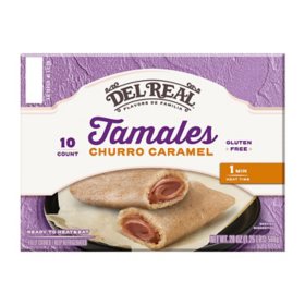 Del Real Churro Caramel Tamales, 10 Count