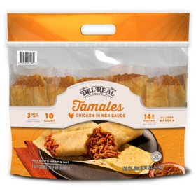 Del Real Foods Chicken in Red Sauce Tamales 10 ct.