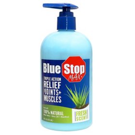 Blue Stop Max Massage Gel for Body Aches, 16 fl. oz.
