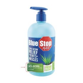 Blue Stop Max Massage Gel for Body Aches, 16 fl. oz.