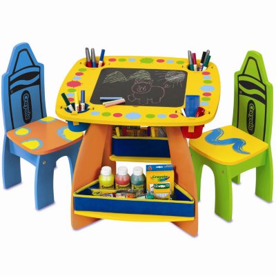 Crayola table & clearance chairs